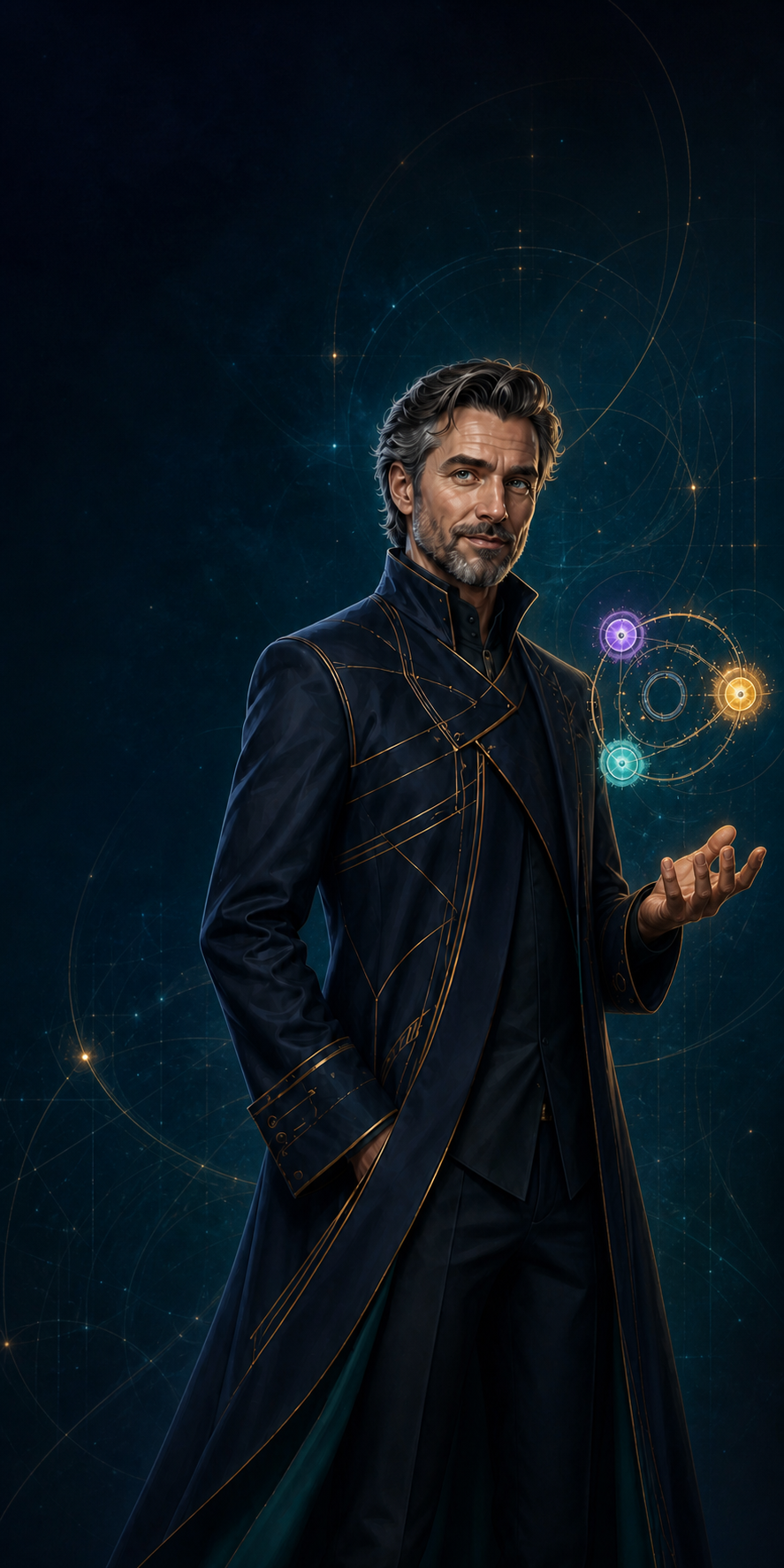 Ilustração de Nexarius, o Mestre das Conexões